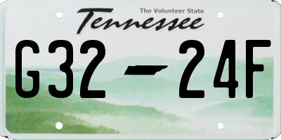 TN license plate G3224F