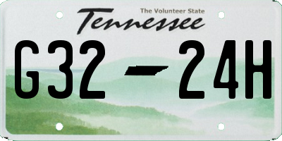 TN license plate G3224H