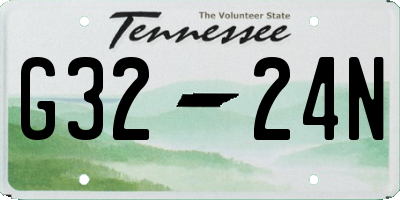 TN license plate G3224N