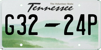 TN license plate G3224P