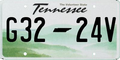 TN license plate G3224V