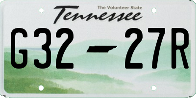 TN license plate G3227R
