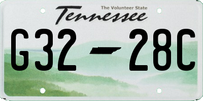 TN license plate G3228C