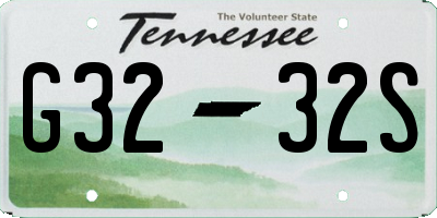 TN license plate G3232S