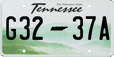 TN license plate G3237A