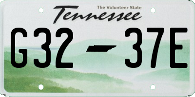 TN license plate G3237E