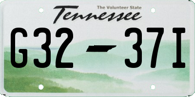TN license plate G3237I