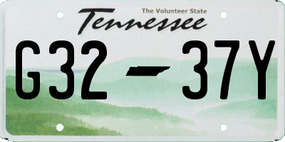 TN license plate G3237Y