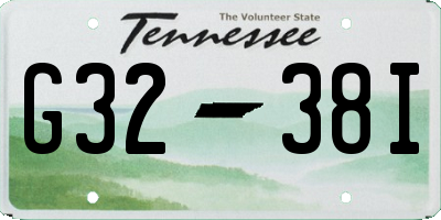 TN license plate G3238I