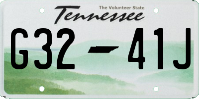 TN license plate G3241J