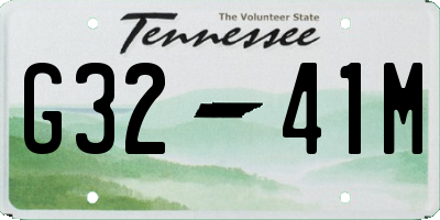 TN license plate G3241M