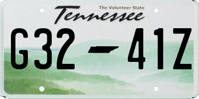 TN license plate G3241Z