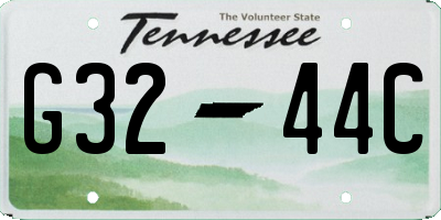 TN license plate G3244C