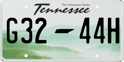 TN license plate G3244H