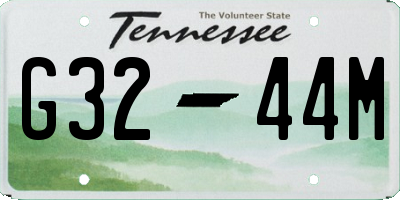 TN license plate G3244M