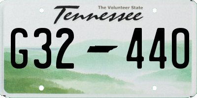 TN license plate G3244O