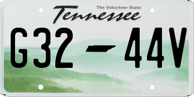 TN license plate G3244V