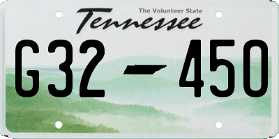 TN license plate G3245O