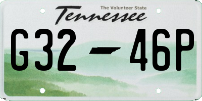 TN license plate G3246P