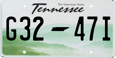 TN license plate G3247I