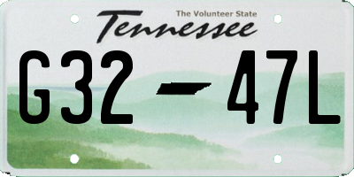 TN license plate G3247L