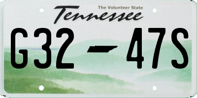 TN license plate G3247S
