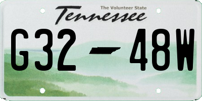 TN license plate G3248W
