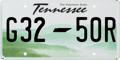 TN license plate G3250R