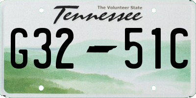 TN license plate G3251C