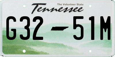 TN license plate G3251M