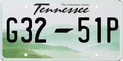 TN license plate G3251P