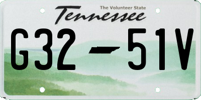 TN license plate G3251V