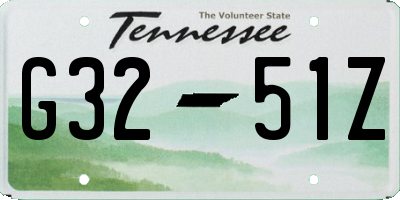 TN license plate G3251Z