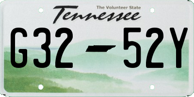 TN license plate G3252Y