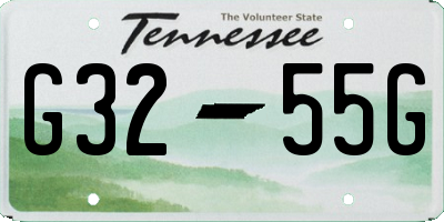TN license plate G3255G