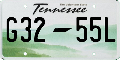 TN license plate G3255L