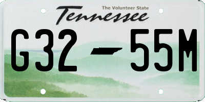TN license plate G3255M