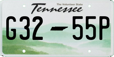 TN license plate G3255P