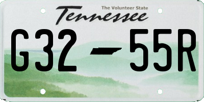 TN license plate G3255R