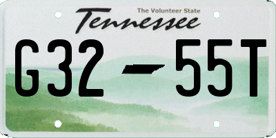 TN license plate G3255T