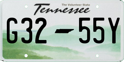 TN license plate G3255Y