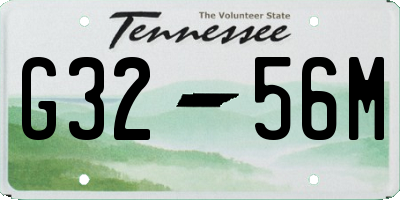 TN license plate G3256M