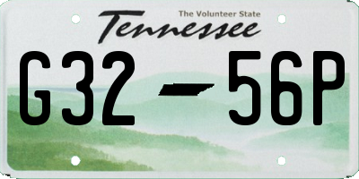 TN license plate G3256P