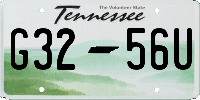 TN license plate G3256U