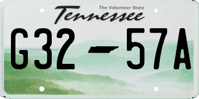 TN license plate G3257A