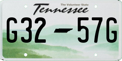 TN license plate G3257G