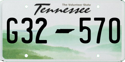TN license plate G3257O