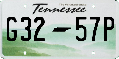 TN license plate G3257P