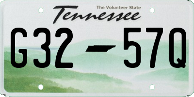 TN license plate G3257Q