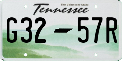 TN license plate G3257R